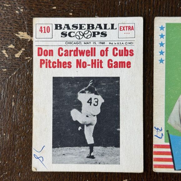 1960s Topps & Fleer Chicago Cubs 12 Card Lot - Picture 2 of 13